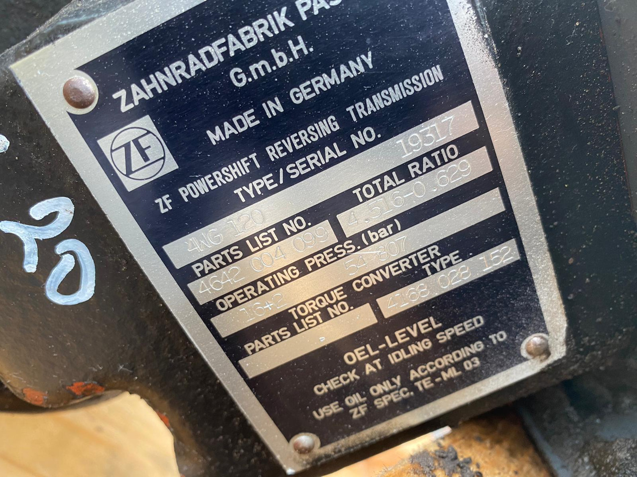 ZF 4 WG 120 aus O&K L 20 - Коробка передач в категорії Будівельна техніка: фото 4 ZF 4 WG 120 aus O&K L 20 - Коробка передач в категорії Будівельна техніка: фото 4