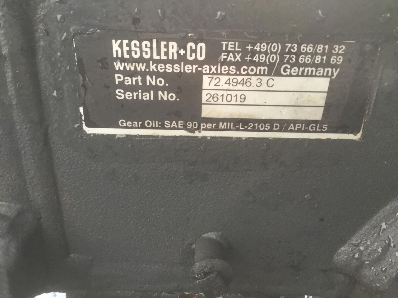 FAUN ATF 50G-3 axle 2 - Вісь та запчастини в категорії Автокрани: фото 5 FAUN ATF 50G-3 axle 2 - Вісь та запчастини в категорії Автокрани: фото 5