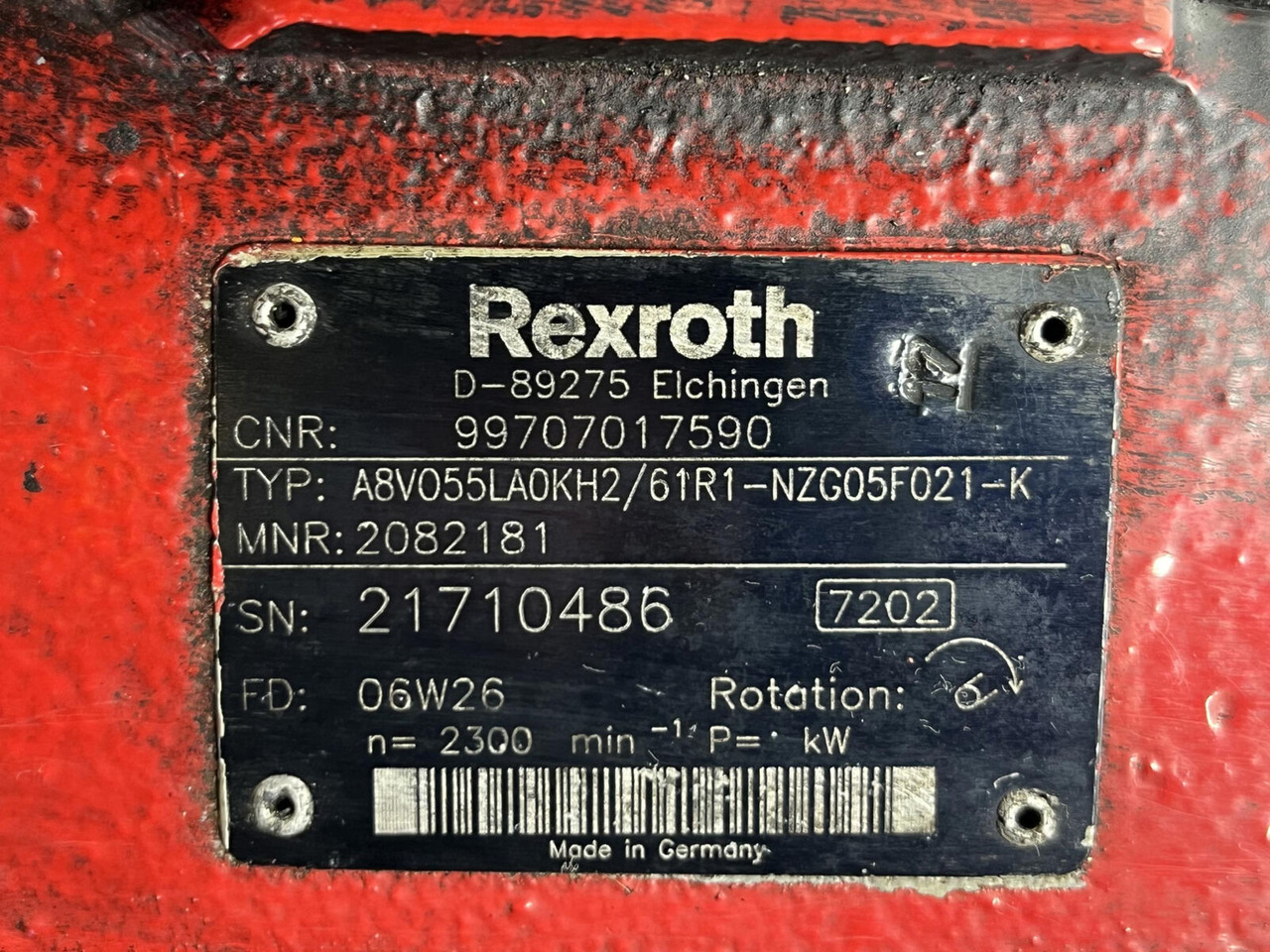 Гідронасос в категорії Автокрани Rexroth HK 60 pump Rexroth: фото 12