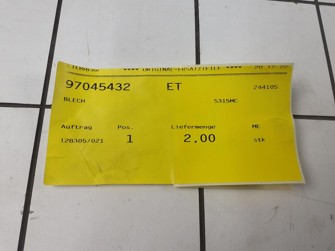 Liebherr LTM 1750-9.1 plate 4X300X465 - Запчастини в категорії Крани: фото 5 Liebherr LTM 1750-9.1 plate 4X300X465 - Запчастини в категорії Крани: фото 5