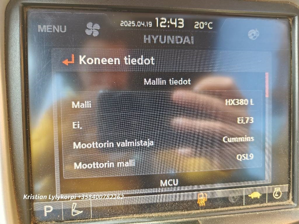 Гусеничний екскаватор Hyundai HX380L VÄHÄN AJETTU: фото 28