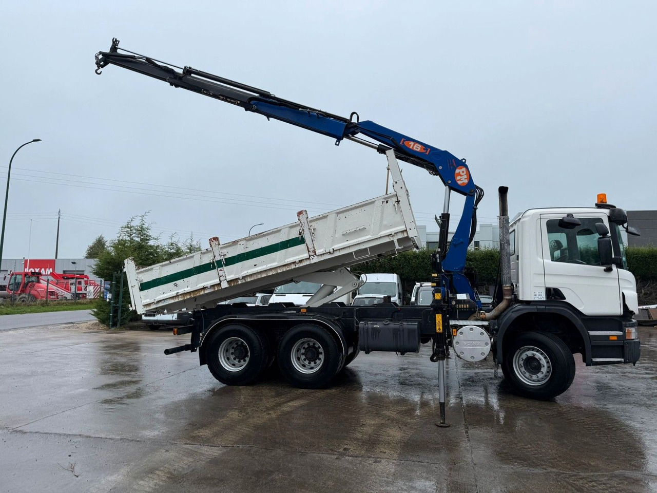 Scania PRT 380. 6x4. Kipper + Kran PM 16 Funk. Klima. - Самоскид вантажівка, Вантажівка з маніпулятором: фото 4 Scania PRT 380. 6x4. Kipper + Kran PM 16 Funk. Klima. - Самоскид вантажівка, Вантажівка з маніпулятором: фото 4