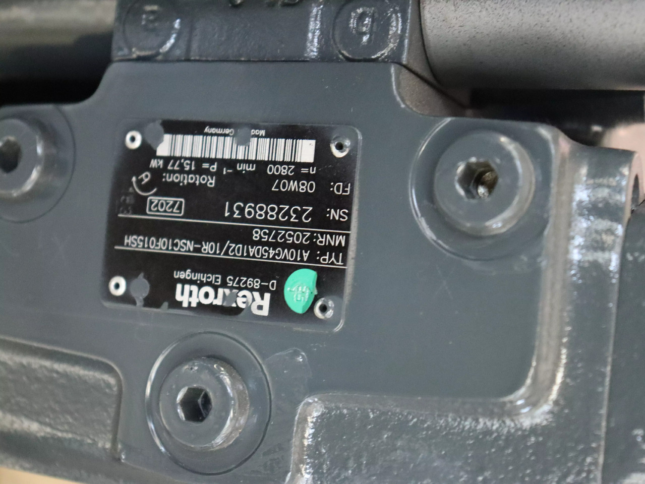 REXROTH A10VG45DA1D2/10R-NSC10F015SH - Гідронасос в категорії Вантажно-розвантажувальна техніка: фото 4 REXROTH A10VG45DA1D2/10R-NSC10F015SH - Гідронасос в категорії Вантажно-розвантажувальна техніка: фото 4
