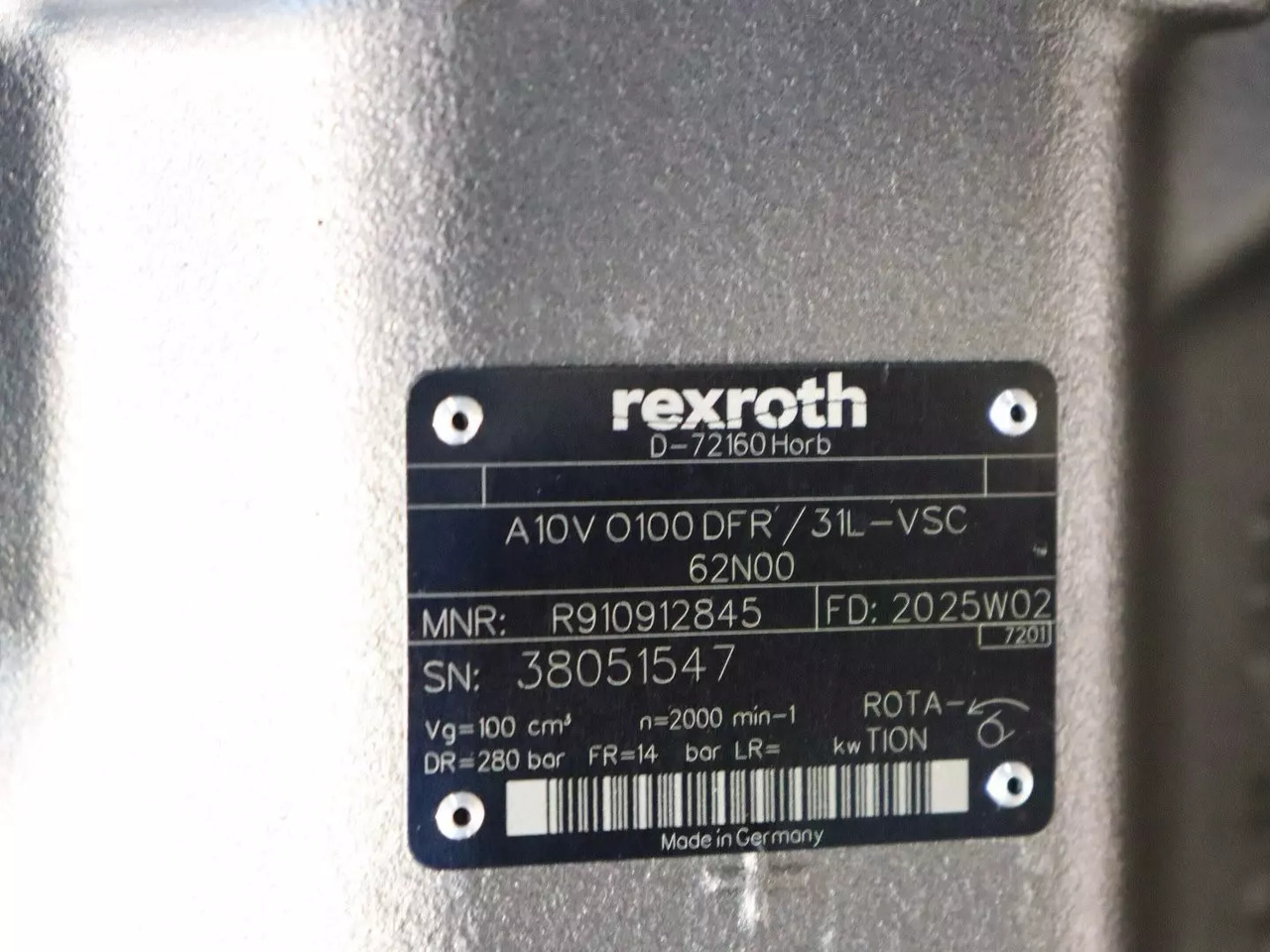 REXROTH A10VO100DFR/31L-VSC62N00 - Гідронасос в категорії Вантажно-розвантажувальна техніка: фото 4 REXROTH A10VO100DFR/31L-VSC62N00 - Гідронасос в категорії Вантажно-розвантажувальна техніка: фото 4