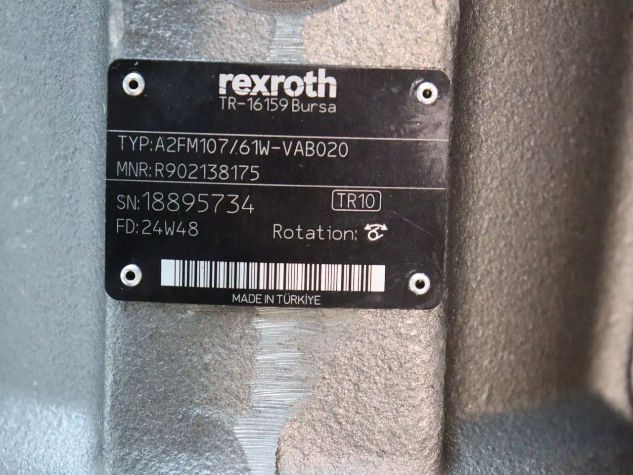 REXROTH A2FM107/61W-VAB020 - Гідравлічний мотор в категорії Будівельна техніка: фото 5 REXROTH A2FM107/61W-VAB020 - Гідравлічний мотор в категорії Будівельна техніка: фото 5