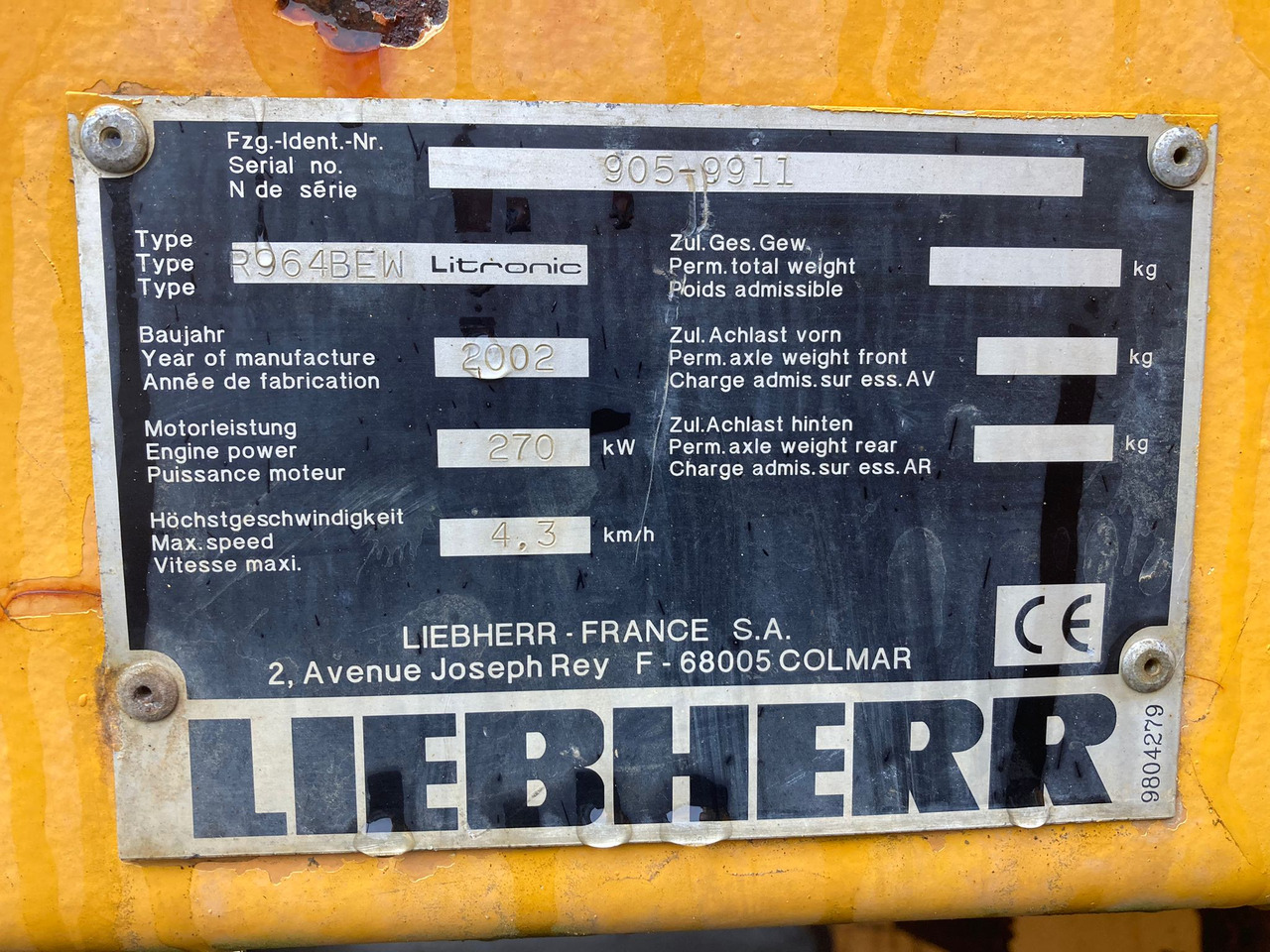 LIEBHERR R964BEW - Гусеничний екскаватор: фото 3 LIEBHERR R964BEW - Гусеничний екскаватор: фото 3