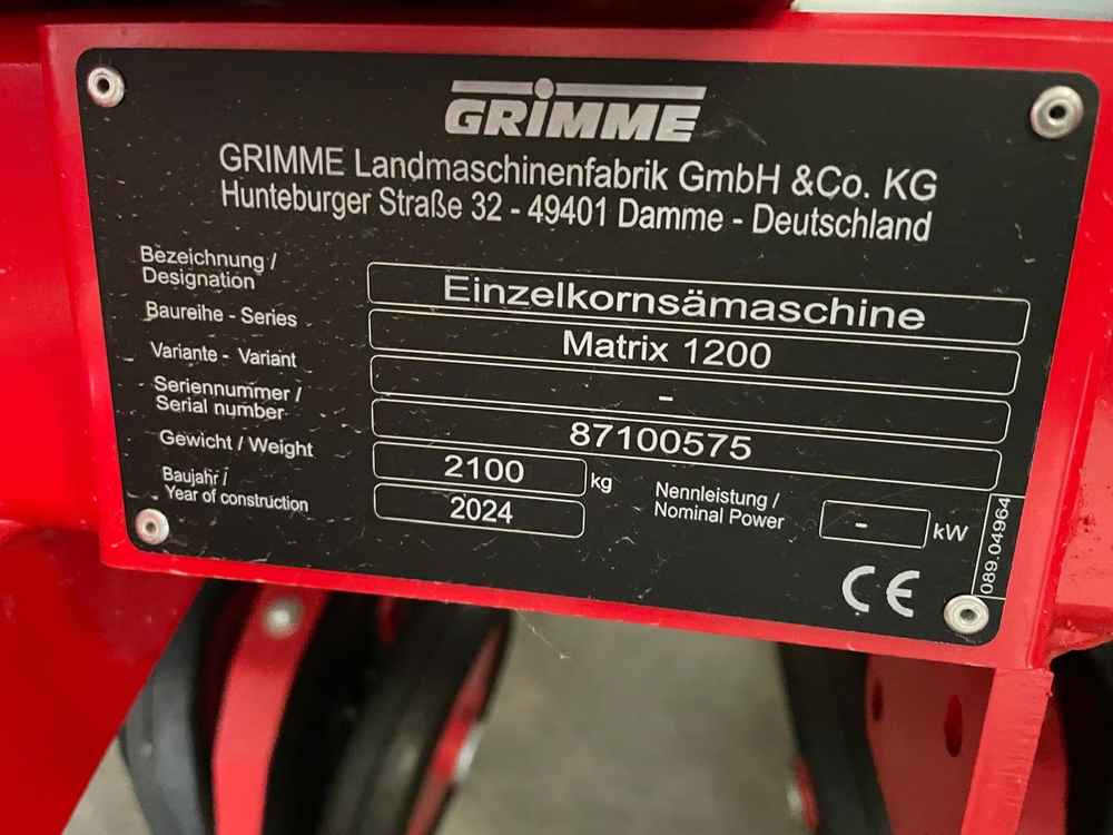 Grimme MATRIX 1200 - Сівалка: фото 2 Grimme MATRIX 1200 - Сівалка: фото 2