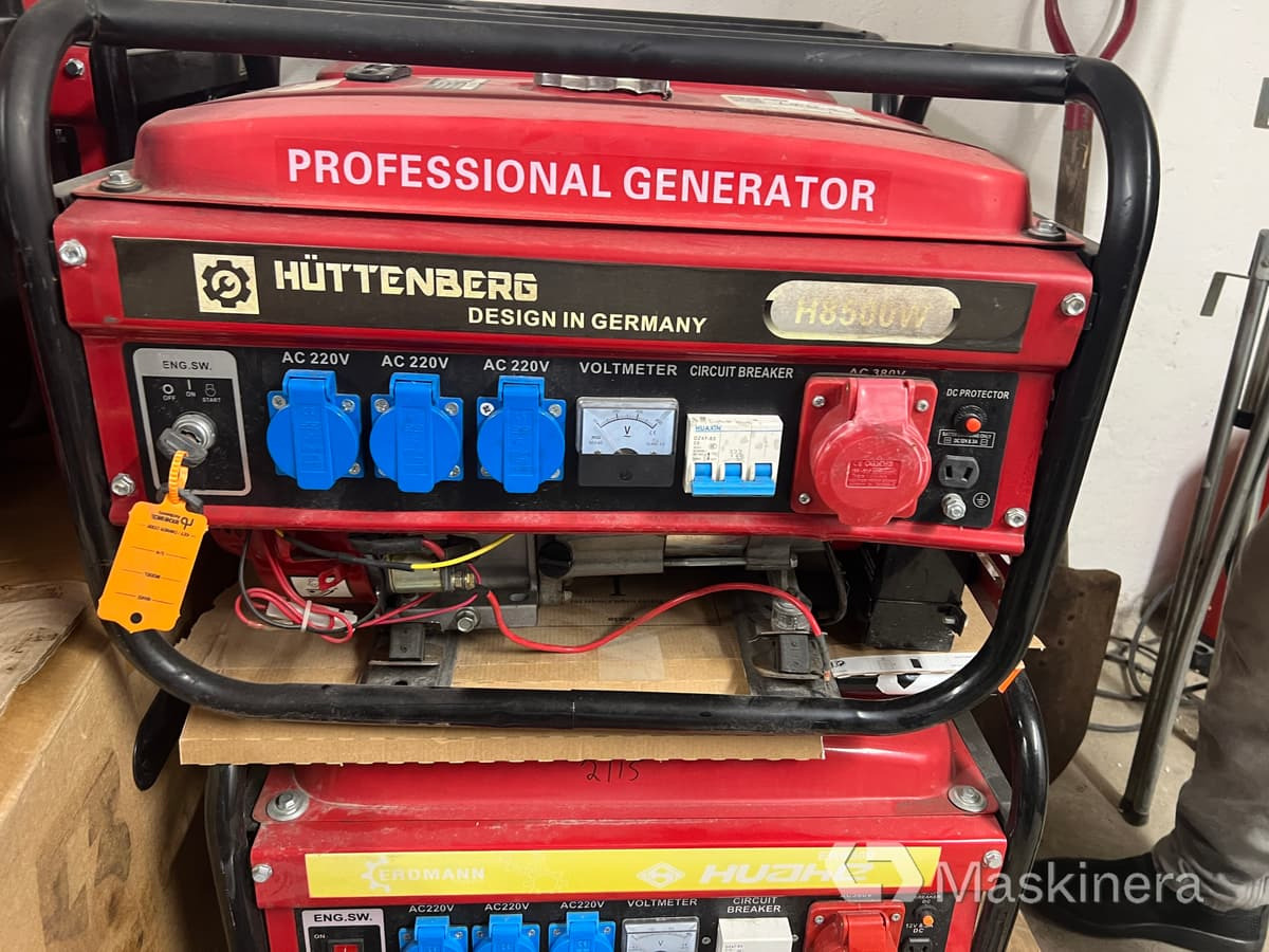 Elverk Huttenberg H8500W - Електричний генератор: фото 4 Elverk Huttenberg H8500W - Електричний генератор: фото 4