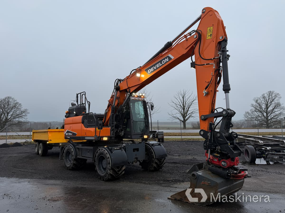 Hjulgrävare Develon DX170W-7 med tillbehör - Гусеничний екскаватор: фото 3 Hjulgrävare Develon DX170W-7 med tillbehör - Гусеничний екскаватор: фото 3