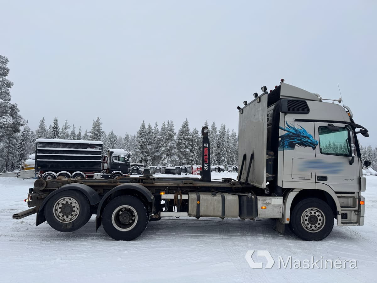 Гаковий мультиліфт вантажівка Mercedes-Benz Actros 2548 L  Lastväxlare Mercedes-Benz 2548 L med flak: фото 6