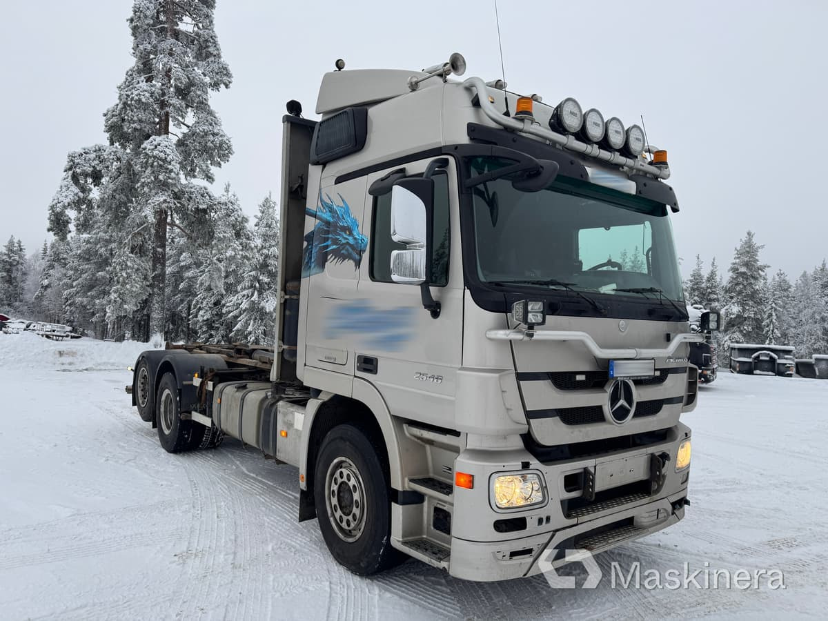 Гаковий мультиліфт вантажівка Mercedes-Benz Actros 2548 L  Lastväxlare Mercedes-Benz 2548 L med flak: фото 7