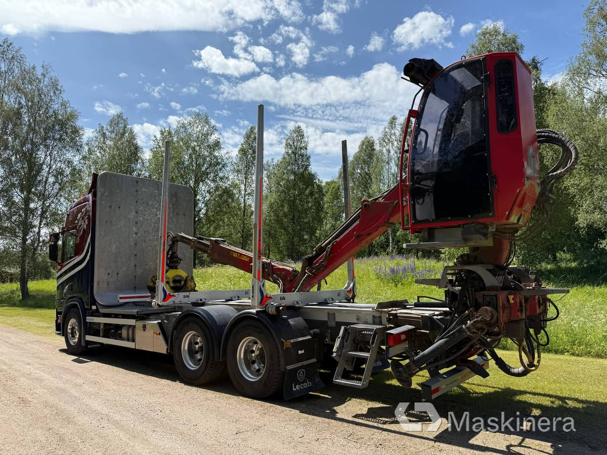 Timmerbil Scania R650B 6x4 NB med kran - Лісовоз, Вантажівка з маніпулятором: фото 4 Timmerbil Scania R650B 6x4 NB med kran - Лісовоз, Вантажівка з маніпулятором: фото 4
