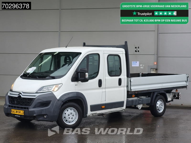 Citroën Jumper 130PK Open Laadbak Dubbel Cabine Trekhaak Airco Cruise Euro6 Pritsche Pickup Open Box Airco Trekhaak Cruise control - Легка бортова вантажівка: фото 1 Citroën Jumper 130PK Open Laadbak Dubbel Cabine Trekhaak Airco Cruise Euro6 Pritsche Pickup Open Box Airco Trekhaak Cruise control - Легка бортова вантажівка: фото 1