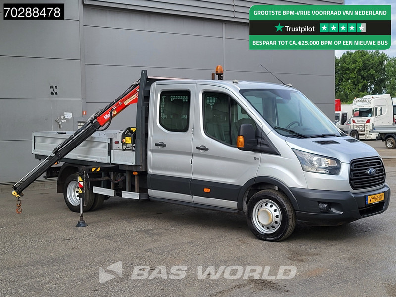 Ford Transit 105pk Kraanwagen Fassi M10A.12 Dubbel Cabine Dubbellucht Trekhaak Euro6 Crane Kran Kranwagen Trekhaak - Легка бортова вантажівка: фото 1 Ford Transit 105pk Kraanwagen Fassi M10A.12 Dubbel Cabine Dubbellucht Trekhaak Euro6 Crane Kran Kranwagen Trekhaak - Легка бортова вантажівка: фото 1