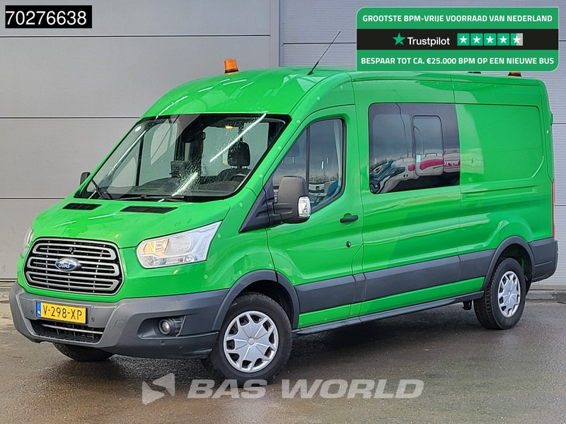 Ford Transit 130pk Dubbel Cabine L3H2 Trekhaak Navi Airco Cruise Camera Parkeersensoren Werkplaatsinrichting Euro6 DC Doka Mixto 7m3 Airco Du - Суцільнометалевий фургон: фото 1 Ford Transit 130pk Dubbel Cabine L3H2 Trekhaak Navi Airco Cruise Camera Parkeersensoren Werkplaatsinrichting Euro6 DC Doka Mixto 7m3 Airco Du - Суцільнометалевий фургон: фото 1