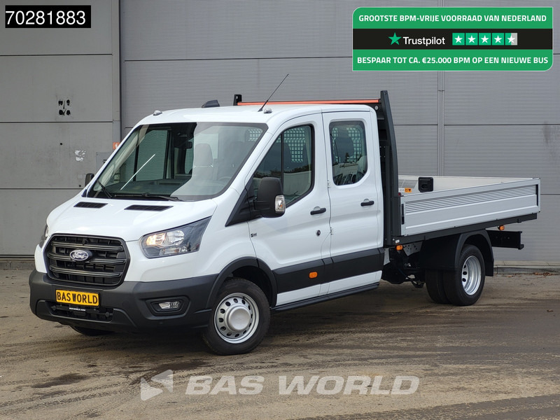 Ford Transit 165pk Automaat Dubbel Cabine Open Laadbak 3,5t Trekhaak Dubbellucht 165PK Airco Cruise Camera Parkeersensoren Euro6 Pritsche Pic - Легка бортова вантажівка: фото 1 Ford Transit 165pk Automaat Dubbel Cabine Open Laadbak 3,5t Trekhaak Dubbellucht 165PK Airco Cruise Camera Parkeersensoren Euro6 Pritsche Pic - Легка бортова вантажівка: фото 1