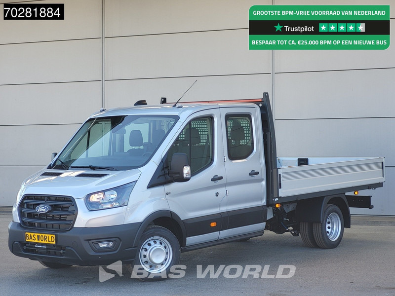 Ford Transit 170pk Automaat Dubbel Cabine 3500kg Trekhaak Open Laadbak Pritsche SYNC4 scherm CarPlay Camera Airco Trekhaak Cruise control - Легка бортова вантажівка: фото 1 Ford Transit 170pk Automaat Dubbel Cabine 3500kg Trekhaak Open Laadbak Pritsche SYNC4 scherm CarPlay Camera Airco Trekhaak Cruise control - Легка бортова вантажівка: фото 1