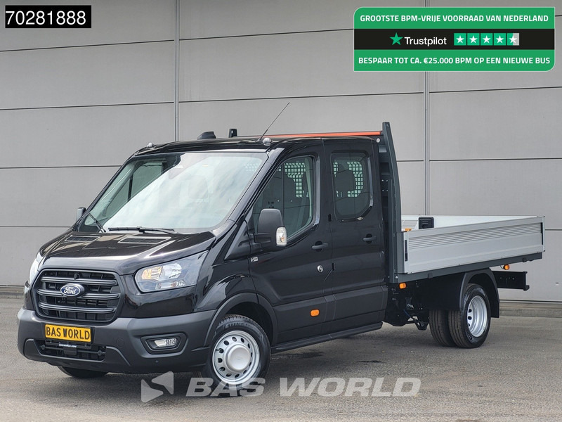 Ford Transit 170pk Automaat Dubbel Cabine 3500kg Trekhaak Open Laadbak Pritsche SYNC4 scherm CarPlay Camera Airco Trekhaak Cruise control - Легка бортова вантажівка: фото 1 Ford Transit 170pk Automaat Dubbel Cabine 3500kg Trekhaak Open Laadbak Pritsche SYNC4 scherm CarPlay Camera Airco Trekhaak Cruise control - Легка бортова вантажівка: фото 1