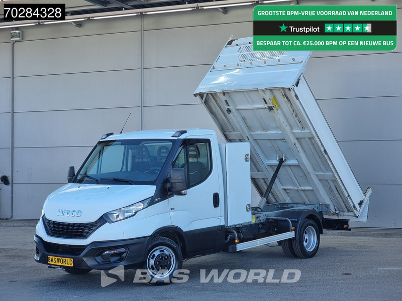 Iveco Daily 35C14 Open Laadbak met Kist Dubbellucht 3,5t Trekhaak Airco Cruise Camera Euro6 Pritsche Pickup Open Box Airco Trekhaak Cruise c - Легка бортова вантажівка: фото 1 Iveco Daily 35C14 Open Laadbak met Kist Dubbellucht 3,5t Trekhaak Airco Cruise Camera Euro6 Pritsche Pickup Open Box Airco Trekhaak Cruise c - Легка бортова вантажівка: фото 1