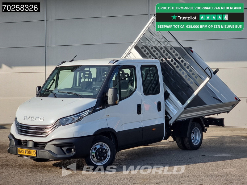 Iveco Daily 35C21 3-Zijdige Kipper Dubbel Cabine 210PK 3.0L Dubbellucht 3,5t Trekhaak ACC Airco LED Camera CarPlay Euro6 Tipper Benne Kieper - Малотоннажний самоскид: фото 1 Iveco Daily 35C21 3-Zijdige Kipper Dubbel Cabine 210PK 3.0L Dubbellucht 3,5t Trekhaak ACC Airco LED Camera CarPlay Euro6 Tipper Benne Kieper - Малотоннажний самоскид: фото 1