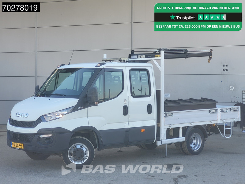 Iveco Daily 50C17 3.0L Automaat DC Open laadbak Kraan Hiab 017T-2 Airco APK 10-2025 Pickup Crane Kraanwagen Pritsche Airco Dubbel cabine - Легка бортова вантажівка: фото 1 Iveco Daily 50C17 3.0L Automaat DC Open laadbak Kraan Hiab 017T-2 Airco APK 10-2025 Pickup Crane Kraanwagen Pritsche Airco Dubbel cabine - Легка бортова вантажівка: фото 1