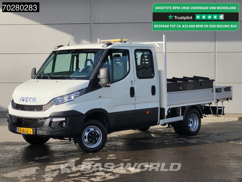Iveco Daily 50C17 3,0L Automaat HIAB 017T-2 DC Open laadbak Dubbellucht Airco Euro6 Pickup Crane Kraanwagen Pritsche Airco Dubbel cabine - Легка бортова вантажівка: фото 1 Iveco Daily 50C17 3,0L Automaat HIAB 017T-2 DC Open laadbak Dubbellucht Airco Euro6 Pickup Crane Kraanwagen Pritsche Airco Dubbel cabine - Легка бортова вантажівка: фото 1