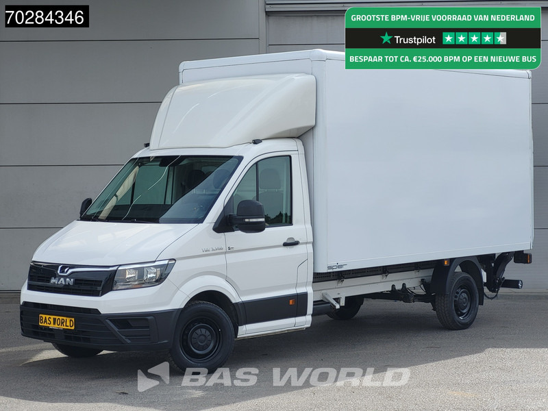 Фургон з закритим кузовом MAN TGE 3.140 Laadklep Bakwagen Airco Cruise Camera Euro6 Meubelbak Koffer 20m3 Airco Cruise control: фото 1