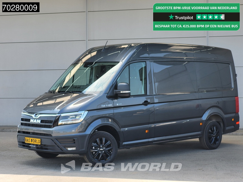 MAN TGE 3.180 4x4 Automaat L3H3 LED ACC Navi Airco Cruise Camera Parkeersensoren L2H2 Allrad 4WD 12m3 Airco - Суцільнометалевий фургон: фото 1 MAN TGE 3.180 4x4 Automaat L3H3 LED ACC Navi Airco Cruise Camera Parkeersensoren L2H2 Allrad 4WD 12m3 Airco - Суцільнометалевий фургон: фото 1