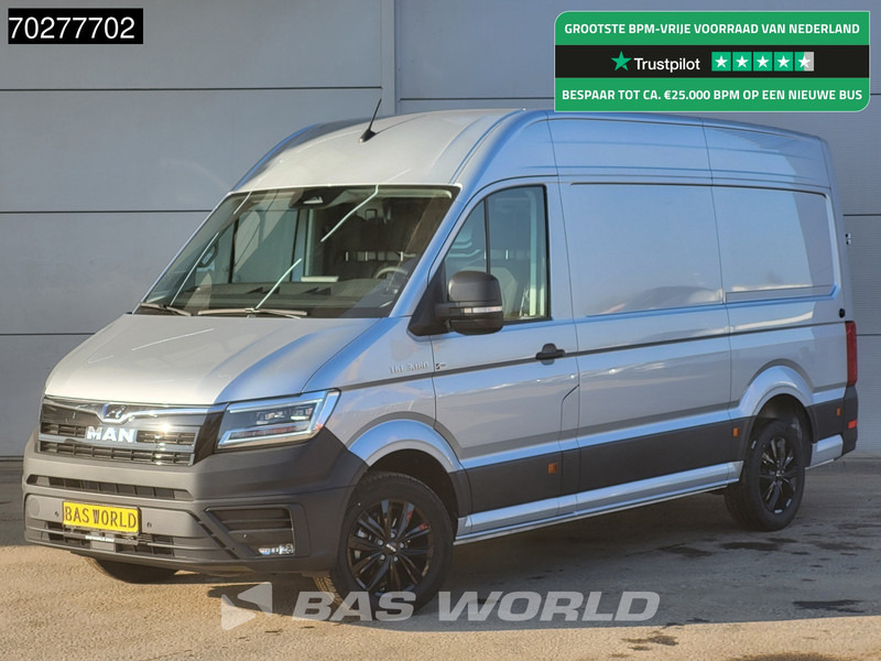 MAN TGE 3.180 Automaat 180PK L3H3 LED Airco Cruise Trekhaak Camera Parkeersensoren L2H2 11m3 Airco Trekhaak - Суцільнометалевий фургон: фото 1 MAN TGE 3.180 Automaat 180PK L3H3 LED Airco Cruise Trekhaak Camera Parkeersensoren L2H2 11m3 Airco Trekhaak - Суцільнометалевий фургон: фото 1