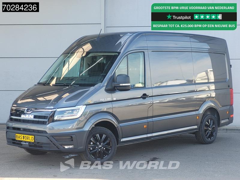 MAN TGE 3.180 Automaat 180PK L3H3 LED Airco Cruise Trekhaak Camera Parkeersensoren L2H2 12m3 Airco Trekhaak - Суцільнометалевий фургон: фото 1 MAN TGE 3.180 Automaat 180PK L3H3 LED Airco Cruise Trekhaak Camera Parkeersensoren L2H2 12m3 Airco Trekhaak - Суцільнометалевий фургон: фото 1
