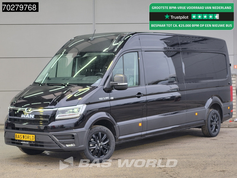 MAN TGE 3.180 Automaat 180PK L4H3 LED Airco Cruise Trekhaak Camera Parkeersensoren L3H2 14m3 Airco Trekhaak - Суцільнометалевий фургон: фото 1 MAN TGE 3.180 Automaat 180PK L4H3 LED Airco Cruise Trekhaak Camera Parkeersensoren L3H2 14m3 Airco Trekhaak - Суцільнометалевий фургон: фото 1