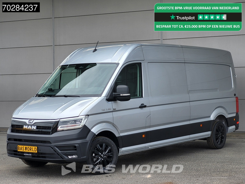 MAN TGE 3.180 Automaat 2025 Facelift L4H3 Trekhaak LED ACC Navi Airco Camera Parkeersensoren Euro6 L3H2 15m3 Airco Trekhaak - Суцільнометалевий фургон: фото 1 MAN TGE 3.180 Automaat 2025 Facelift L4H3 Trekhaak LED ACC Navi Airco Camera Parkeersensoren Euro6 L3H2 15m3 Airco Trekhaak - Суцільнометалевий фургон: фото 1