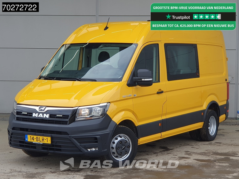 MAN TGE 5.180 Automaat Dubbel Cabine Dubbellucht Werkplaatsinrichting Trekhaak Omvormer Camera Parkeersensoren Airco Cruise L2H2 8m3 Airco Dub - Суцільнометалевий фургон: фото 1 MAN TGE 5.180 Automaat Dubbel Cabine Dubbellucht Werkplaatsinrichting Trekhaak Omvormer Camera Parkeersensoren Airco Cruise L2H2 8m3 Airco Dub - Суцільнометалевий фургон: фото 1