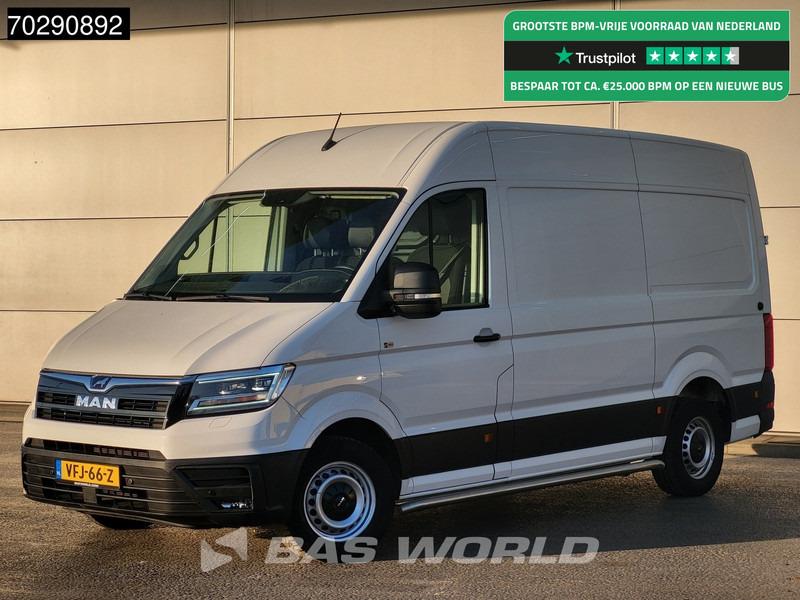 MAN TGE Elektrisch 115km WLTP 35,8kWh LED Navi Airco Cruise Camera Parkeersensoren 12m3 Airco Cruise control - Суцільнометалевий фургон, Електричний фургон: фото 1 MAN TGE Elektrisch 115km WLTP 35,8kWh LED Navi Airco Cruise Camera Parkeersensoren 12m3 Airco Cruise control - Суцільнометалевий фургон, Електричний фургон: фото 1