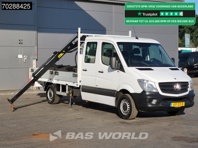 Mercedes-Benz Sprinter 310 CDI Euro6 Automaat Open laadbak Kraanwagen HIAB 017T-2 Navi Airco Euro6 Kraan Crane Kranwagen Pickup Pritsche Airco - Легка бортова вантажівка: фото 1 Mercedes-Benz Sprinter 310 CDI Euro6 Automaat Open laadbak Kraanwagen HIAB 017T-2 Navi Airco Euro6 Kraan Crane Kranwagen Pickup Pritsche Airco - Легка бортова вантажівка: фото 1