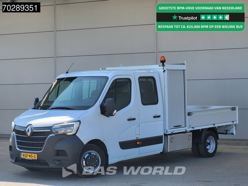 Renault Master 145PK Open Laadbak Dubbellucht 3,5t Trekhaak DC Dubbel Cabine Airco Cruise Euro6 Pritsche Pickup Open Box Airco Trekhaak Cruise contro - Легка бортова вантажівка: фото 1 Renault Master 145PK Open Laadbak Dubbellucht 3,5t Trekhaak DC Dubbel Cabine Airco Cruise Euro6 Pritsche Pickup Open Box Airco Trekhaak Cruise contro - Легка бортова вантажівка: фото 1