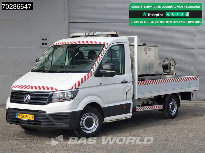Volkswagen Crafter 177pk Automaat Open Laadbak Reinigingswagen Trekhaak Airco Cruise Euro6 Pritsche Pickup Open Box Hogedrukspuit Waterpomp Airco T - Легка бортова вантажівка: фото 1 Volkswagen Crafter 177pk Automaat Open Laadbak Reinigingswagen Trekhaak Airco Cruise Euro6 Pritsche Pickup Open Box Hogedrukspuit Waterpomp Airco T - Легка бортова вантажівка: фото 1
