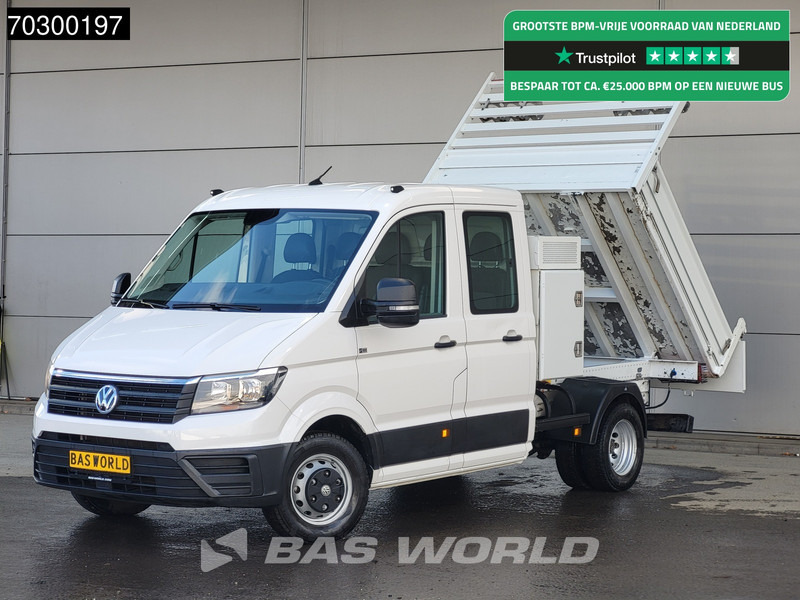 Volkswagen Crafter 177pk Kipper met Kist Dubbel Cabine Dubbellucht 3,5t Trekhaak Navi Airco Cruise Euro6 Tipper Benne Kieper Airco Trekhaak Cruise - Малотоннажний самоскид: фото 1 Volkswagen Crafter 177pk Kipper met Kist Dubbel Cabine Dubbellucht 3,5t Trekhaak Navi Airco Cruise Euro6 Tipper Benne Kieper Airco Trekhaak Cruise - Малотоннажний самоскид: фото 1
