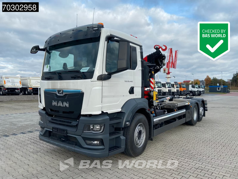 MAN TGS 26.440 6X2 NEW! Fassi 235A.0.25 Kran Crane Hyva 20-57-S Euro 6 - Гаковий мультиліфт вантажівка, Вантажівка з маніпулятором: фото 1 MAN TGS 26.440 6X2 NEW! Fassi 235A.0.25 Kran Crane Hyva 20-57-S Euro 6 - Гаковий мультиліфт вантажівка, Вантажівка з маніпулятором: фото 1