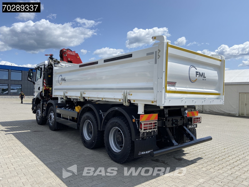 Новий Самоскид вантажівка, Вантажівка з маніпулятором MAN TGS 35.440 8X4 NEW! Fassi F275.026 Kran Crane 13m3 3-Sided Tipper Big-Axle Euro 6: фото 11