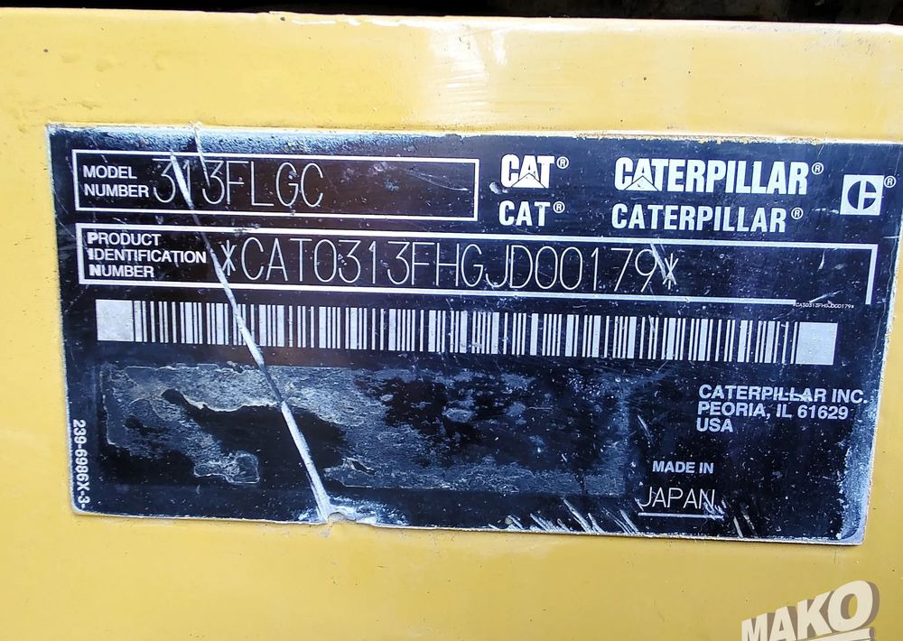 Caterpillar 313FLGC в лізинг Caterpillar 313FLGC: фото 17 Caterpillar 313FLGC в лізинг Caterpillar 313FLGC: фото 17