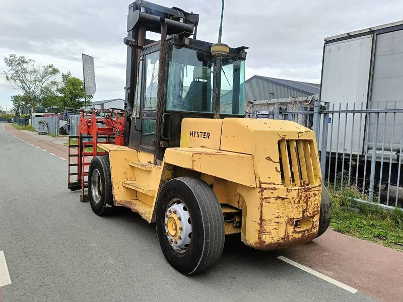Дизельний навантажувач Hyster H 12.00 XL 12 ton heftruck met stenenklem forklift: фото 11