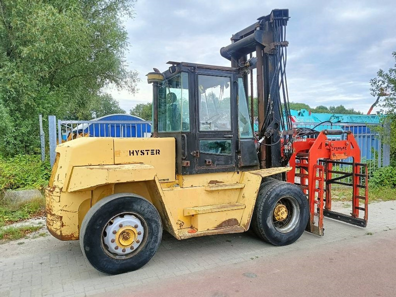 Дизельний навантажувач Hyster H 12.00 XL 12 ton heftruck met stenenklem forklift: фото 8