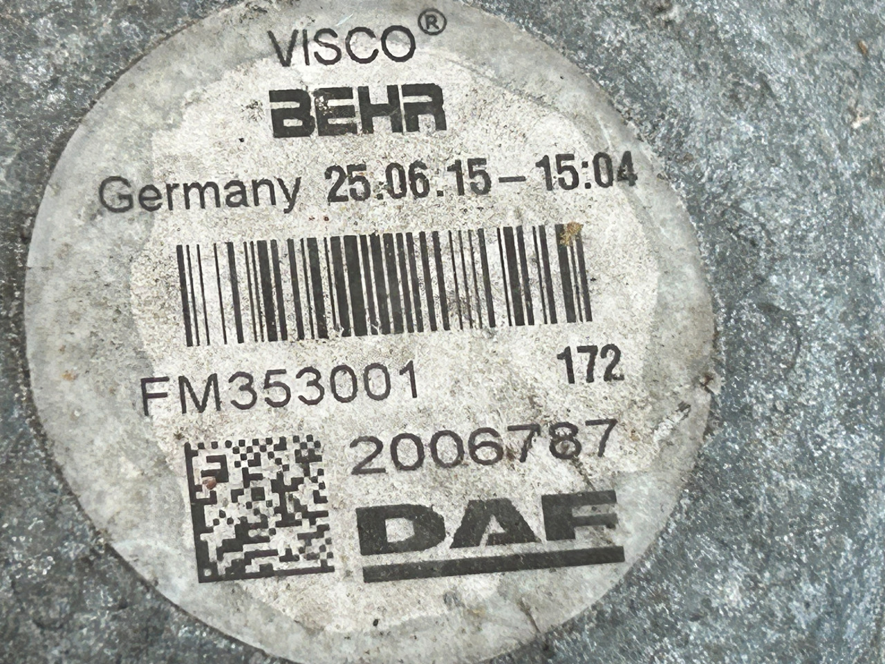 DAF VISCO VISCOTIC CLUTCH XF 106 460 - Вентилятор в категорії Вантажівки: фото 5 DAF VISCO VISCOTIC CLUTCH XF 106 460 - Вентилятор в категорії Вантажівки: фото 5