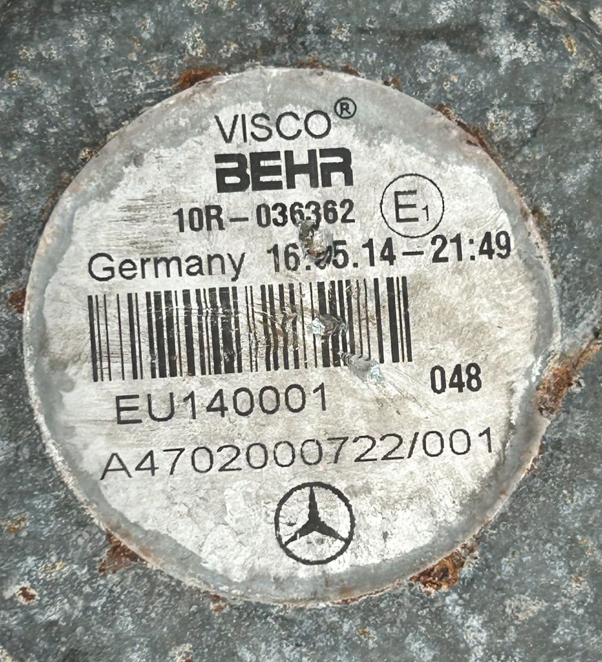 MERCEDES-BENZ VISCOT CLUTCH + FAN ACTROS MP4 - Вентилятор: фото 4 MERCEDES-BENZ VISCOT CLUTCH + FAN ACTROS MP4 - Вентилятор: фото 4