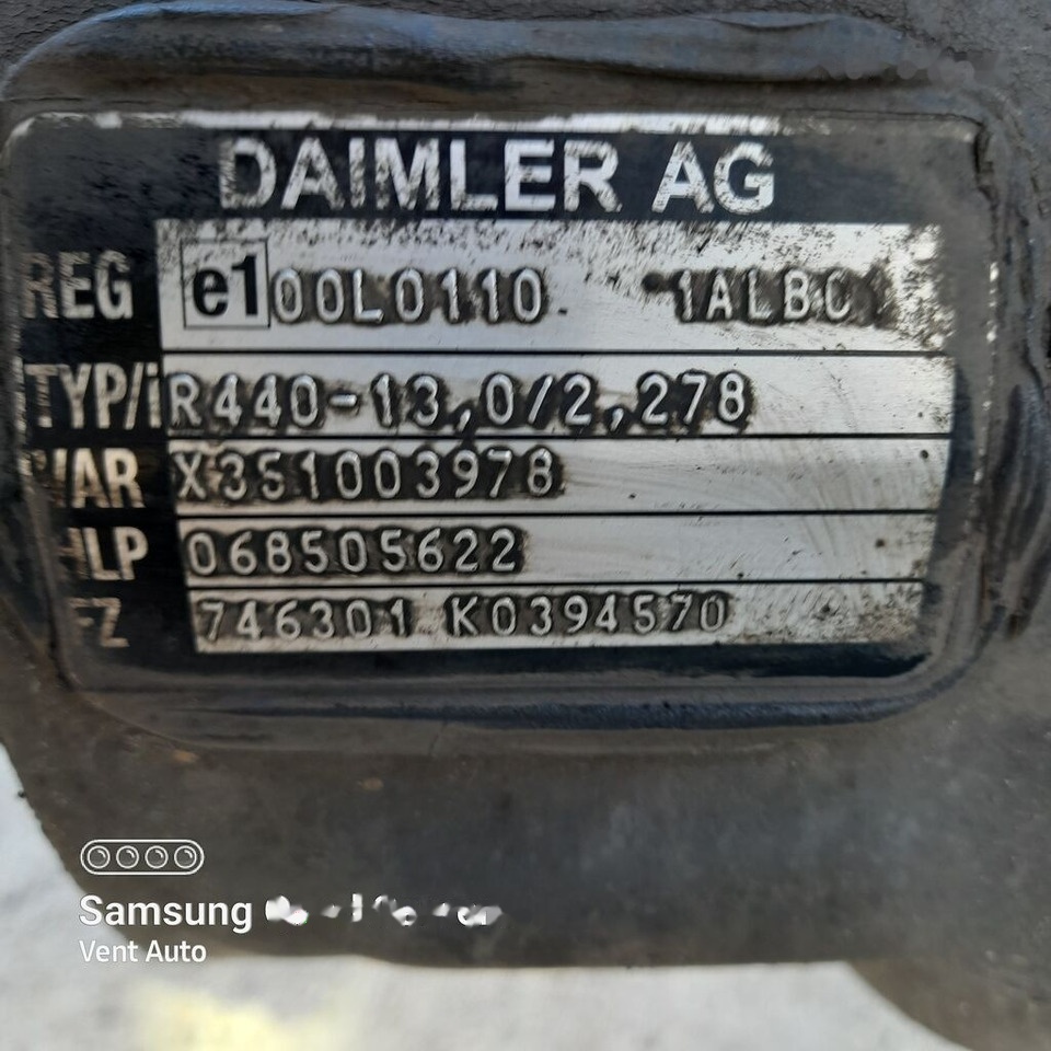Mercedes-Benz ACTROS MP5 A9603510714 Mercedes-Benz ACTROS MP5 A9603510714 truck - Задня вісь в категорії Вантажівки: фото 5 Mercedes-Benz ACTROS MP5 A9603510714 Mercedes-Benz ACTROS MP5 A9603510714 truck - Задня вісь в категорії Вантажівки: фото 5
