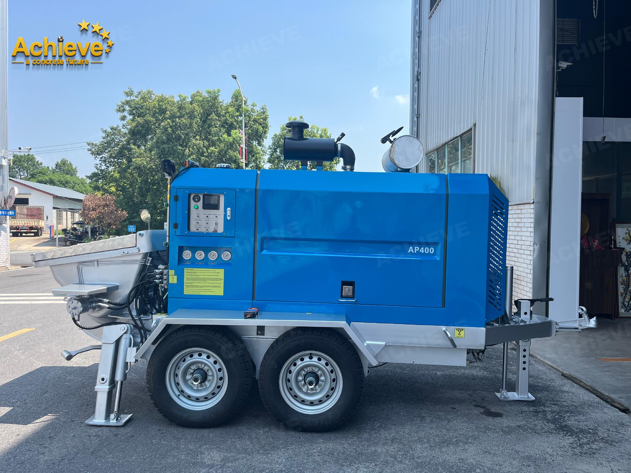 ACHIEVE ACHIEVE AP400 Concrete Trailer Pump For Australia/US EPA /CE Version 【ACHIEVE】100% BRAND NEW !!! - Стаціонарний бетононасос: фото 2 ACHIEVE ACHIEVE AP400 Concrete Trailer Pump For Australia/US EPA /CE Version 【ACHIEVE】100% BRAND NEW !!! - Стаціонарний бетононасос: фото 2