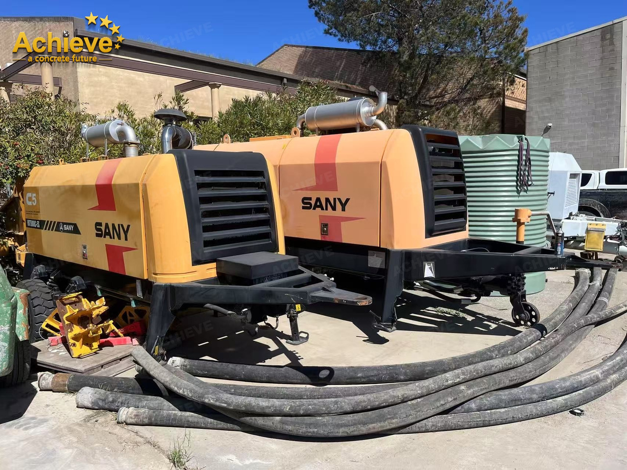 SANY SANY 【ACHIEVE】TOP CONDITION!!! demo new low hours Sany Concrete Trailer Pump 2017 HBT5008C-5S - Стаціонарний бетононасос: фото 3 SANY SANY 【ACHIEVE】TOP CONDITION!!! demo new low hours Sany Concrete Trailer Pump 2017 HBT5008C-5S - Стаціонарний бетононасос: фото 3