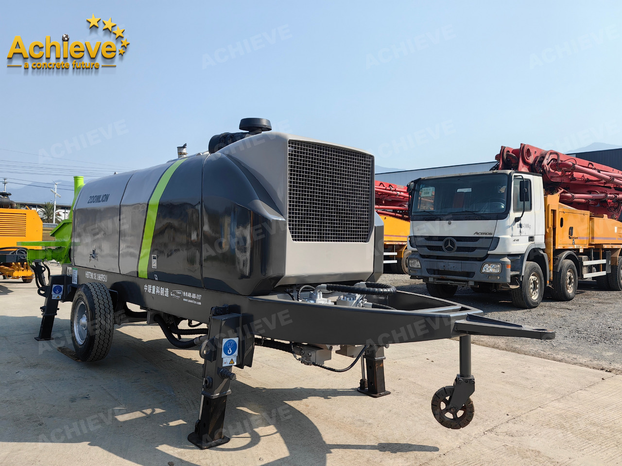Стаціонарний бетононасос Zoomlion 2022 Zoomlion HBT 90.18.186RSU hydraulic Concrete Trailer Pump in China【ACHIEVE】TOP CONDITION!!!: фото 8