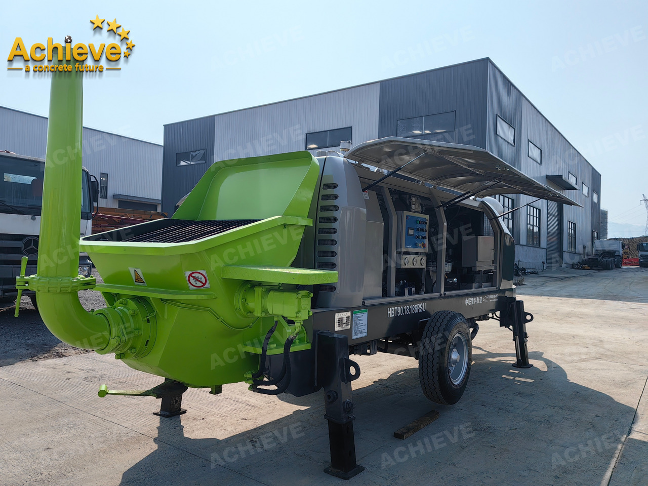 Стаціонарний бетононасос Zoomlion 2022 Zoomlion HBT 90.18.186RSU hydraulic Concrete Trailer Pump in China【ACHIEVE】TOP CONDITION!!!: фото 13